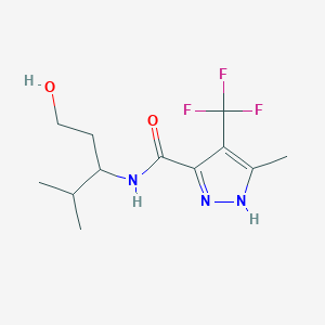 N-(1-hydroxy-4-methylpentan-3-yl)-5-methyl-4-(trifluoromethyl)-1H-pyrazole-3-carboxamide