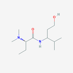 (2S)-2-(dimethylamino)-N-(1-hydroxy-4-methylpentan-3-yl)butanamide