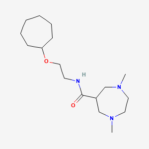 N-(2-cycloheptyloxyethyl)-1,4-dimethyl-1,4-diazepane-6-carboxamide