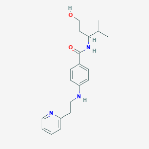 N-(1-hydroxy-4-methylpentan-3-yl)-4-(2-pyridin-2-ylethylamino)benzamide