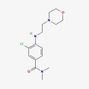 3-chloro-N,N-dimethyl-4-(2-morpholin-4-ylethylamino)benzamide