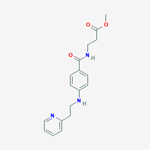 Methyl 3-[[4-(2-pyridin-2-ylethylamino)benzoyl]amino]propanoate