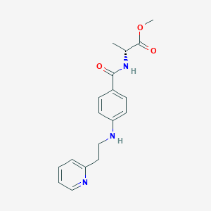 methyl (2R)-2-[[4-(2-pyridin-2-ylethylamino)benzoyl]amino]propanoate