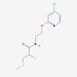 N-[2-(4-chloropyridin-2-yl)oxyethyl]-2-methyl-3-methylsulfanylpropanamide