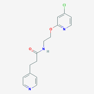 N-[2-(4-chloropyridin-2-yl)oxyethyl]-3-pyridin-4-ylpropanamide