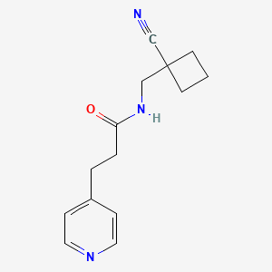 N-[(1-cyanocyclobutyl)methyl]-3-pyridin-4-ylpropanamide