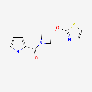 (1-Methylpyrrol-2-yl)-[3-(1,3-thiazol-2-yloxy)azetidin-1-yl]methanone