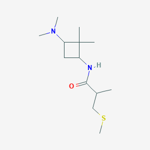 N-[3-(dimethylamino)-2,2-dimethylcyclobutyl]-2-methyl-3-methylsulfanylpropanamide