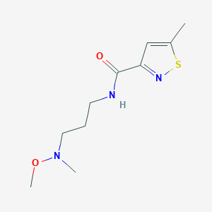 N-[3-[methoxy(methyl)amino]propyl]-5-methyl-1,2-thiazole-3-carboxamide