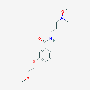 3-(2-methoxyethoxy)-N-[3-[methoxy(methyl)amino]propyl]benzamide