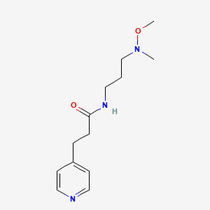 N-[3-[methoxy(methyl)amino]propyl]-3-pyridin-4-ylpropanamide