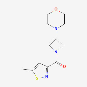 (5-Methyl-1,2-thiazol-3-yl)-(3-morpholin-4-ylazetidin-1-yl)methanone