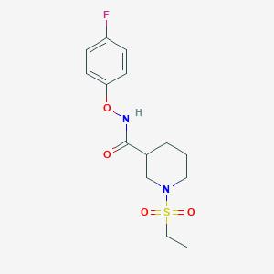 1-ethylsulfonyl-N-(4-fluorophenoxy)piperidine-3-carboxamide