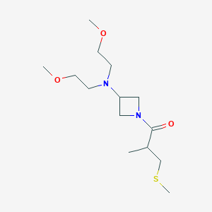 1-[3-[Bis(2-methoxyethyl)amino]azetidin-1-yl]-2-methyl-3-methylsulfanylpropan-1-one