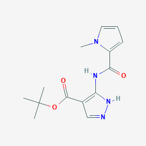 tert-butyl 5-[(1-methylpyrrole-2-carbonyl)amino]-1H-pyrazole-4-carboxylate