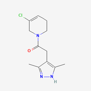 1-(5-chloro-3,6-dihydro-2H-pyridin-1-yl)-2-(3,5-dimethyl-1H-pyrazol-4-yl)ethanone