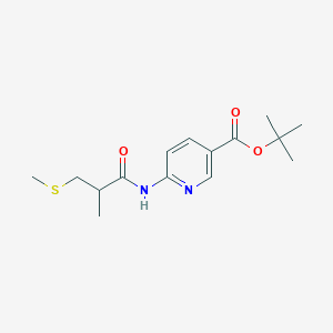 Tert-butyl 6-[(2-methyl-3-methylsulfanylpropanoyl)amino]pyridine-3-carboxylate