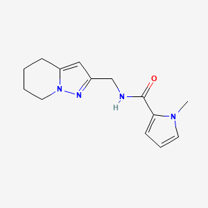 1-methyl-N-(4,5,6,7-tetrahydropyrazolo[1,5-a]pyridin-2-ylmethyl)pyrrole-2-carboxamide