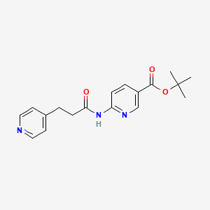 Tert-butyl 6-(3-pyridin-4-ylpropanoylamino)pyridine-3-carboxylate