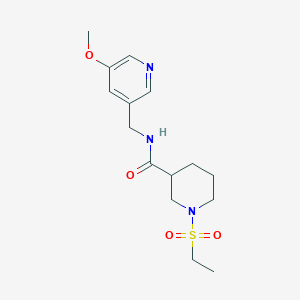 1-ethylsulfonyl-N-[(5-methoxypyridin-3-yl)methyl]piperidine-3-carboxamide