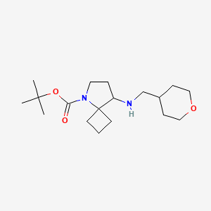 Tert-butyl 8-(oxan-4-ylmethylamino)-5-azaspiro[3.4]octane-5-carboxylate