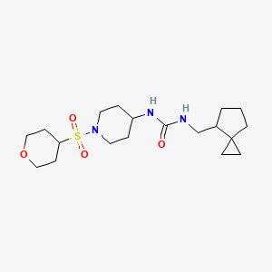 1-[1-(Oxan-4-ylsulfonyl)piperidin-4-yl]-3-(spiro[2.4]heptan-7-ylmethyl)urea