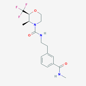 (2S,3S)-3-methyl-N-[2-[3-(methylcarbamoyl)phenyl]ethyl]-2-(trifluoromethyl)morpholine-4-carboxamide