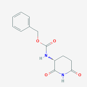 molecular formula C13H14N2O4 B070017 (R)-苄基 (2,6-二氧代哌啶-3-基)氨基甲酸酯 CAS No. 179915-11-8