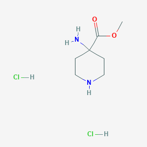 molecular formula C7H16Cl2N2O2 B070038 4-氨基哌啶-4-甲酸甲酯二盐酸盐 CAS No. 161315-19-1
