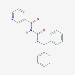 B070060 3-Pyridinecarboxamide, N-(((diphenylmethyl)amino)carbonyl)- CAS No. 168779-54-2