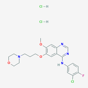 molecular formula C22H26Cl3FN4O3 B070078 Gefitinib dihydrochloride CAS No. 184475-56-7