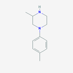 molecular formula C12H18N2 B070097 3-甲基-1-(4-甲基苯基)哌嗪 CAS No. 180622-24-6