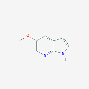 molecular formula C8H8N2O B070128 5-methoxy-1H-pyrrolo[2,3-b]pyridine CAS No. 183208-36-8