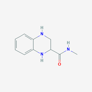 molecular formula C10H13N3O B070134 N-methyl-1,2,3,4-tetrahydroquinoxaline-2-carboxamide CAS No. 177199-82-5