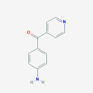 molecular formula C12H10N2O B070145 (4-Aminophenyl)(pyridin-4-yl)methanone CAS No. 170893-64-8