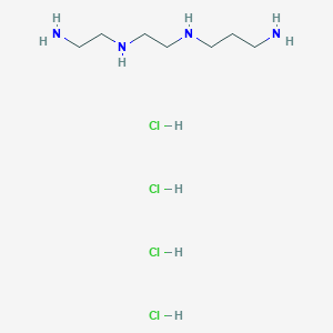 molecular formula C7H24Cl4N4 B070149 N-(2-Aminoethyl)-N'-(3-aminopropyl)ethylenediamine tetrahydrochloride CAS No. 187037-23-6