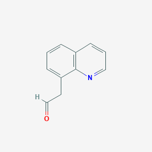 molecular formula C11H9NO B070160 2-(Quinolin-8-YL)acetaldehyde CAS No. 191228-36-1