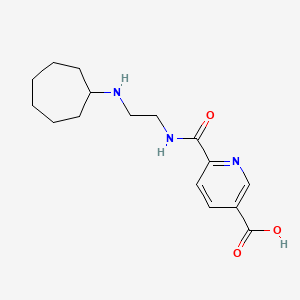 6-[2-(Cycloheptylamino)ethylcarbamoyl]pyridine-3-carboxylic acid