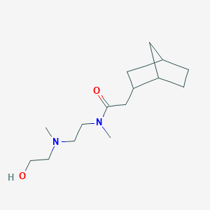 2-(2-bicyclo[2.2.1]heptanyl)-N-[2-[2-hydroxyethyl(methyl)amino]ethyl]-N-methylacetamide