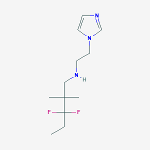 3,3-difluoro-N-(2-imidazol-1-ylethyl)-2,2-dimethylpentan-1-amine