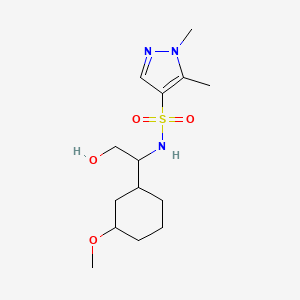 N-[2-hydroxy-1-(3-methoxycyclohexyl)ethyl]-1,5-dimethylpyrazole-4-sulfonamide