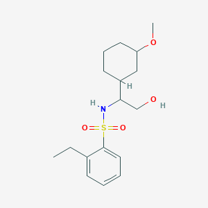 2-ethyl-N-[2-hydroxy-1-(3-methoxycyclohexyl)ethyl]benzenesulfonamide