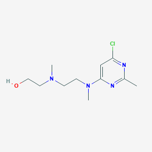 2-[2-[(6-Chloro-2-methylpyrimidin-4-yl)-methylamino]ethyl-methylamino]ethanol