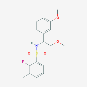 2-fluoro-N-[2-methoxy-1-(3-methoxyphenyl)ethyl]-3-methylbenzenesulfonamide