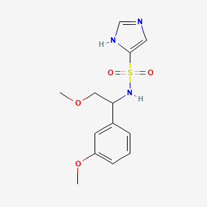 N-[2-methoxy-1-(3-methoxyphenyl)ethyl]-1H-imidazole-5-sulfonamide