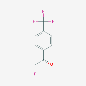 molecular formula C9H6F4O B070170 2-Fluoro-1-[4-(trifluoromethyl)phenyl]ethan-1-one CAS No. 186297-56-3