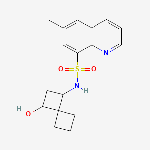 N-(3-hydroxyspiro[3.3]heptan-1-yl)-6-methylquinoline-8-sulfonamide