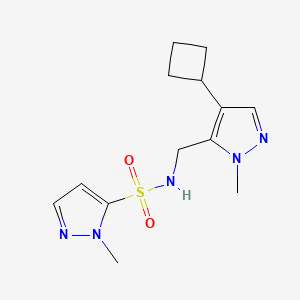 N-[(4-cyclobutyl-2-methylpyrazol-3-yl)methyl]-2-methylpyrazole-3-sulfonamide