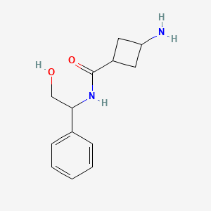 3-amino-N-(2-hydroxy-1-phenylethyl)cyclobutane-1-carboxamide