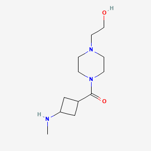 [4-(2-Hydroxyethyl)piperazin-1-yl]-[3-(methylamino)cyclobutyl]methanone